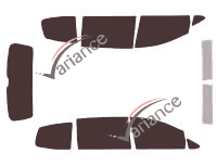 Seat Alhambra (3) 5 porte Kit pellicola oscurata (2010 - 2020) Seat Alhambra (3) 5 porte Kit pellicola oscurata (2010 - 2020)