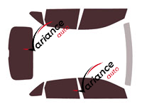 Volkswagen Taigo (1) 5-door tinted film kit (from 2021) Volkswagen Taigo (1) 5-door tinted film kit (from 2021)