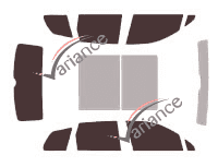 Volkswagen Touareg (2) 5-door tinted film kit (2010 - 2019) Volkswagen Touareg (2) 5-door tinted film kit (2010 - 2019)