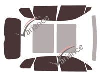 Volkswagen Touareg (3) 5-door tinted film kit (from 2019) Volkswagen Touareg (3) 5-door tinted film kit (from 2019)