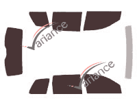 Volkswagen Touareg (1) 5-door (2002 - 2010) tinted film kit Volkswagen Touareg (1) 5-door (2002 - 2010) tinted film kit