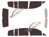 Volkswagen Touran (2) 5-door (2010 - 2015) tinted film kit Volkswagen Touran (2) 5-door (2010 - 2015) tinted film kit