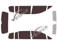 Volkswagen Touran (3) 5-door (2015 - 2024) tinted film kit Volkswagen Touran (3) 5-door (2015 - 2024) tinted film kit