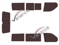 Volkswagen Transporter T5 (5) Short 4-door (2003 - 2015) tinted film kit Volkswagen Transporter T5 (5) Short 4-door (2003 - 2015) tinted film kit